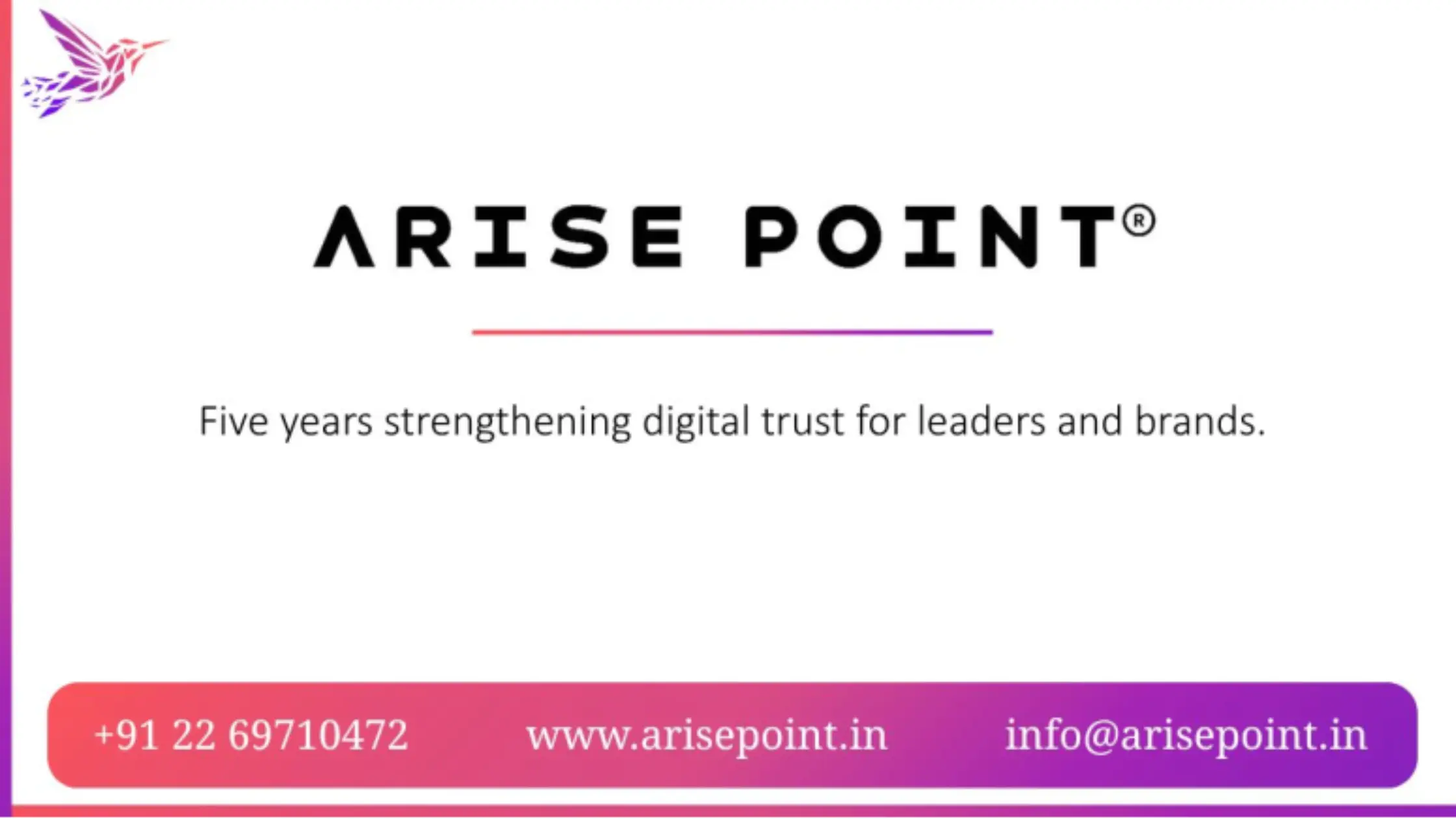 Arise Point Celebrates Five Years